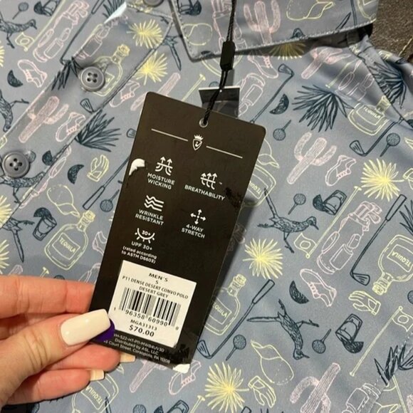 Walter Hagen Men's Performance 11 Dense Desert Convo Golf Polo - Picture 5 of 9